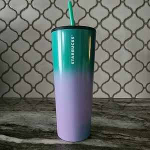 Metal insulated Starbucks tumbler